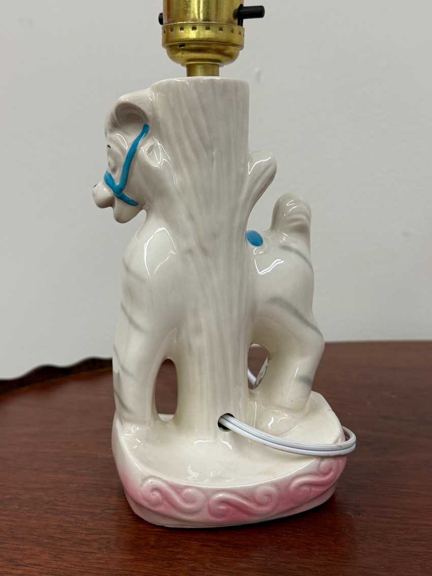 Small Striped Pony or Horse Nursery Lamp
