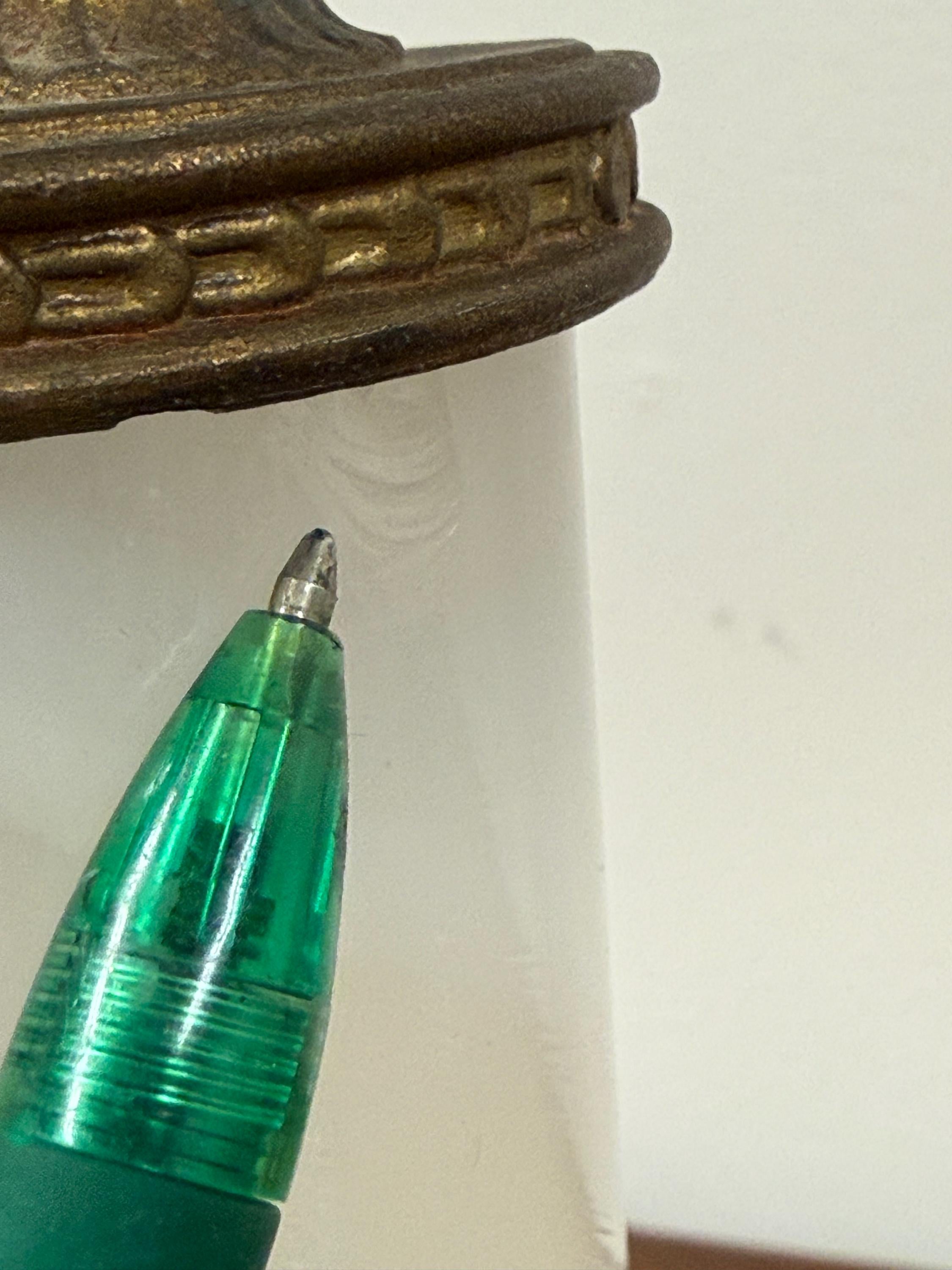 Vintage White Slag Glass Lamp