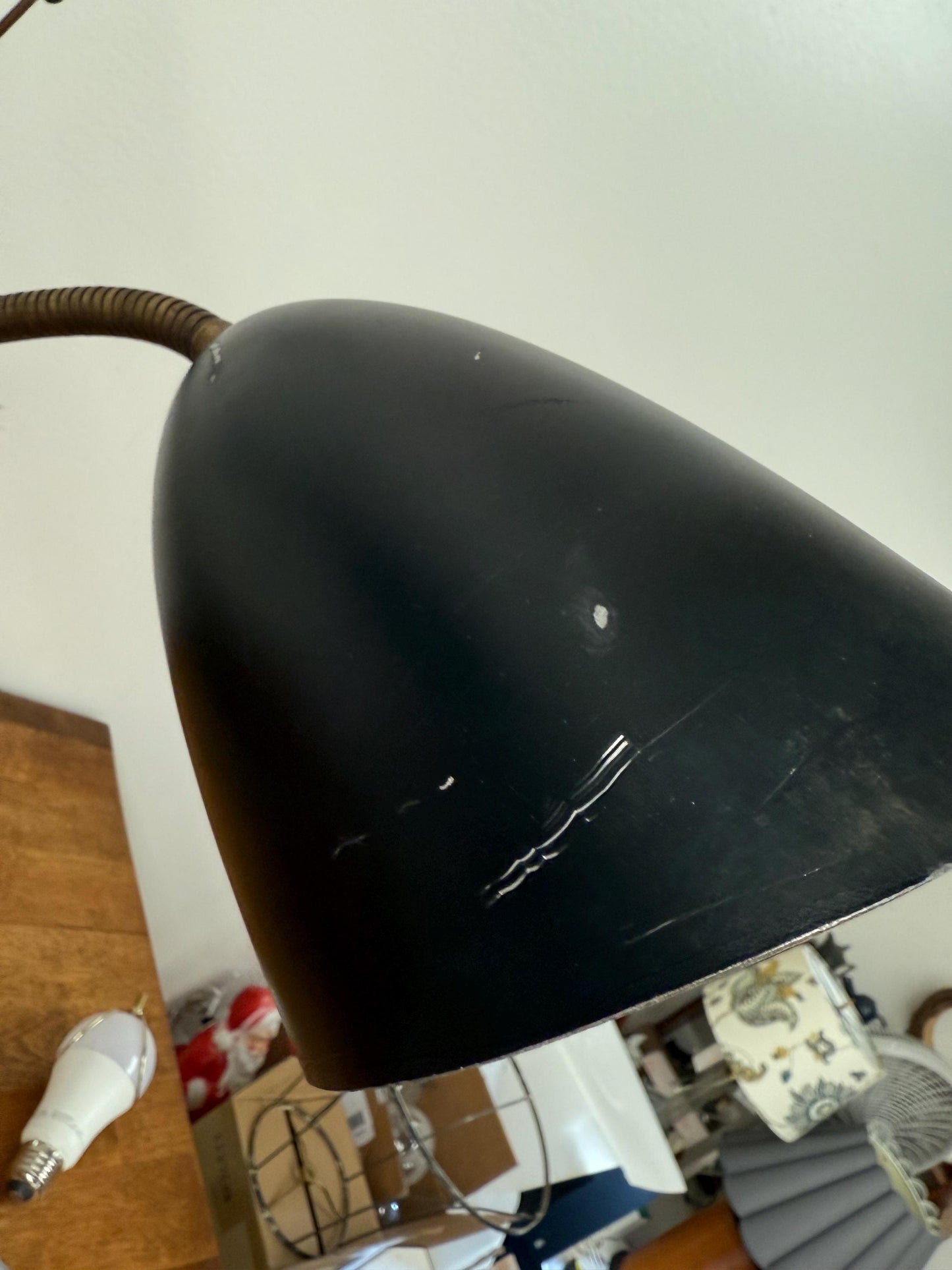 Mid Century Cattail Adjustable Lamp