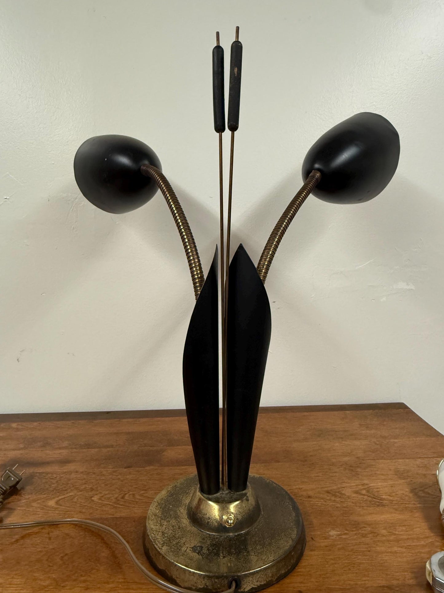 Mid Century Cattail Adjustable Lamp