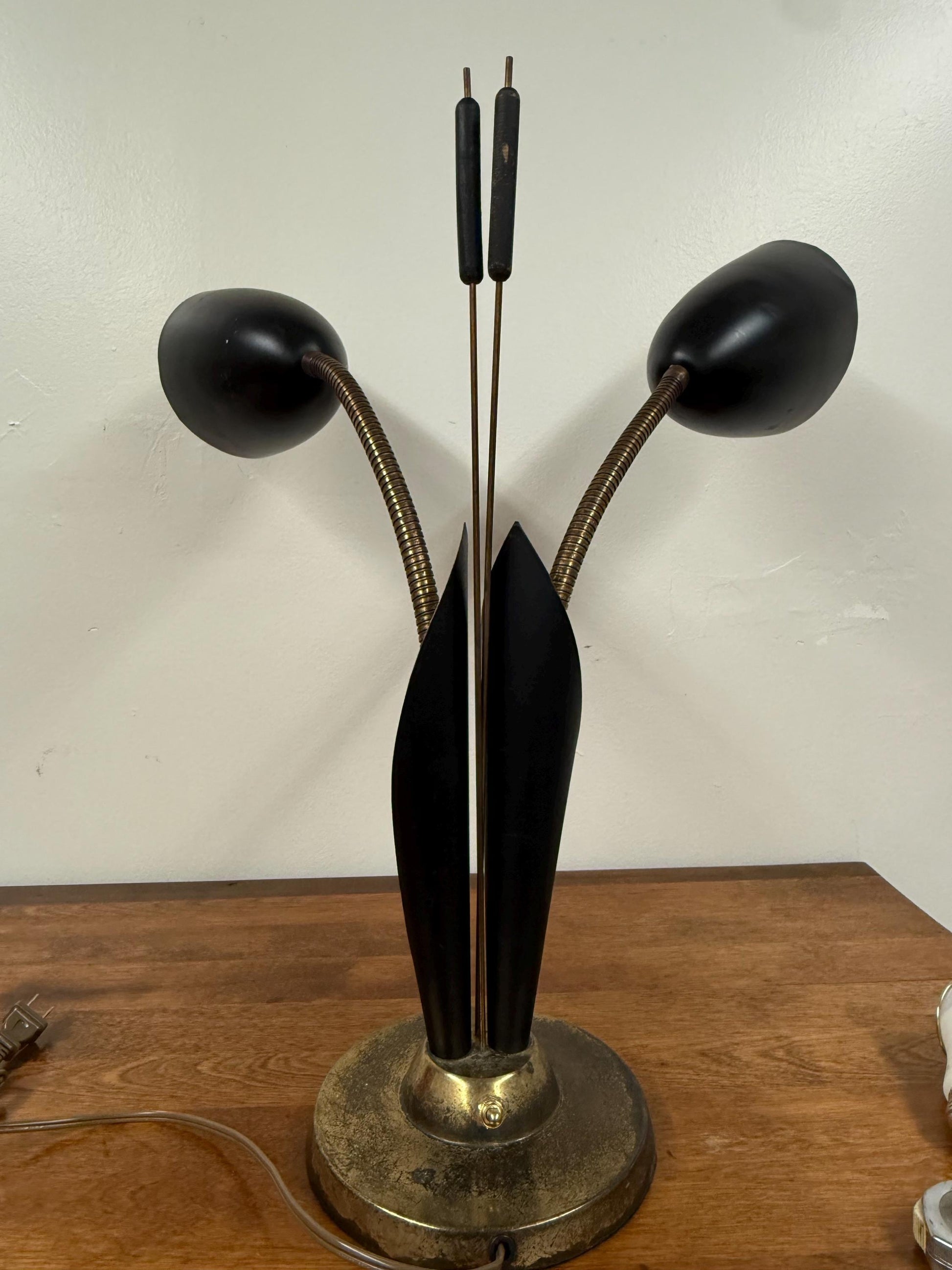 Mid Century Cattail Adjustable Lamp