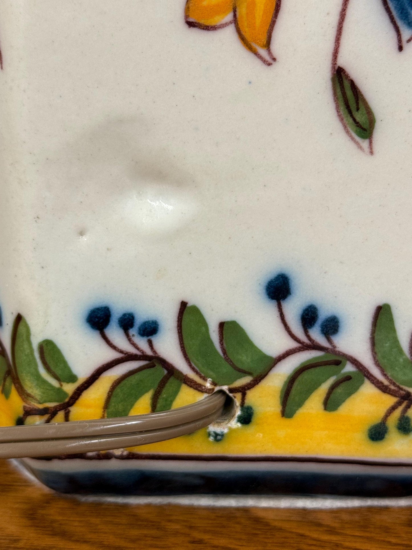 PAIR of Portuguese Santana Lisboa Ceramic Lamps, signed and made in 1923