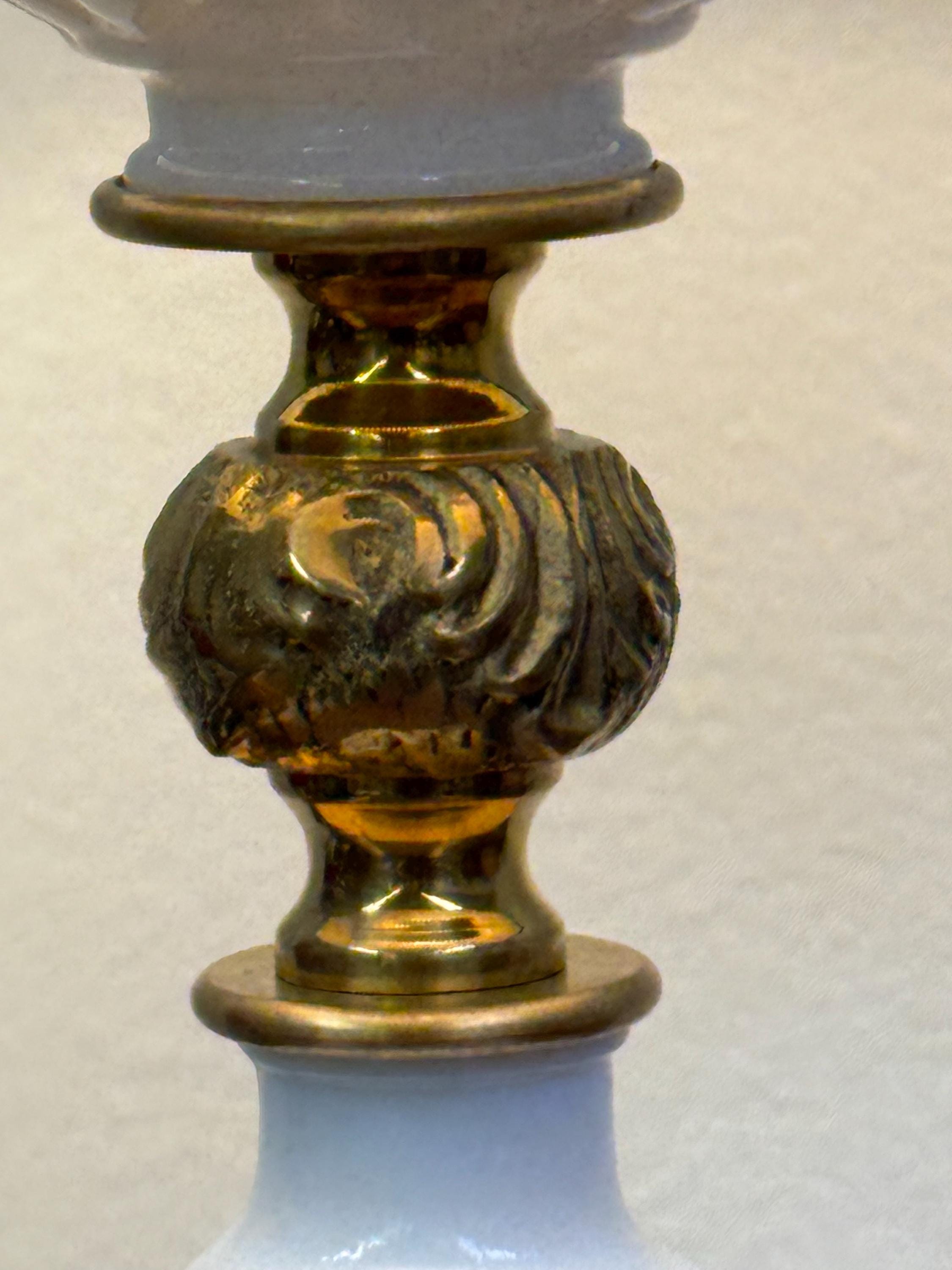 Re-Imagined Vintage Swirl Milkglass Lamp