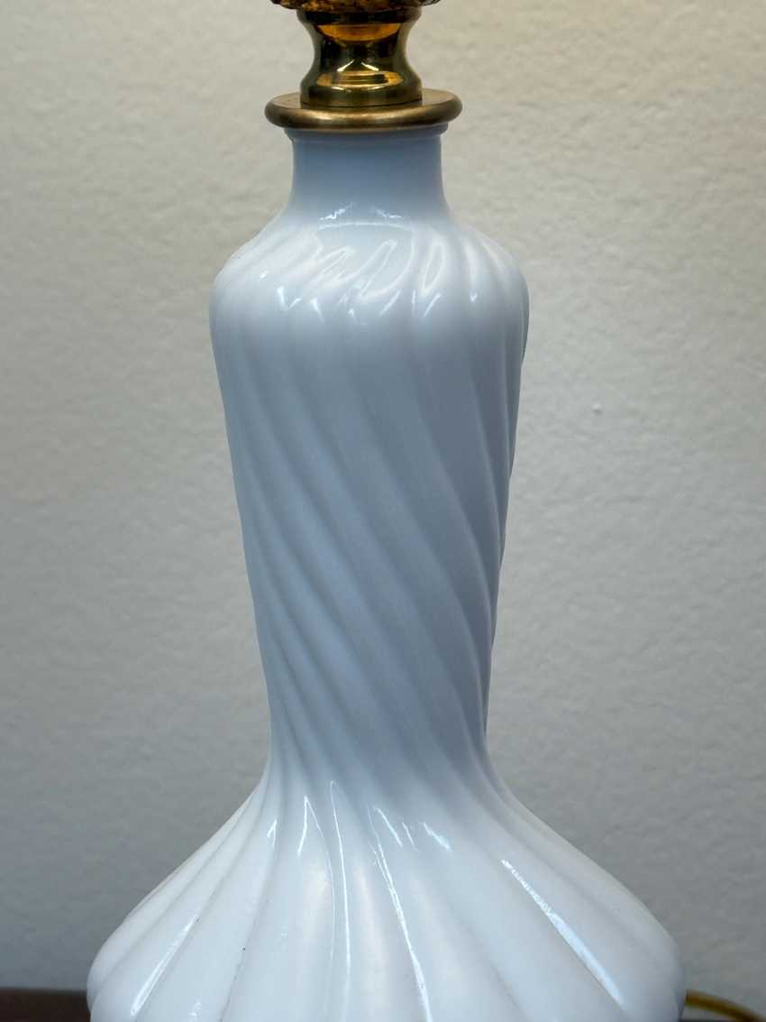 Re-Imagined Vintage Swirl Milkglass Lamp