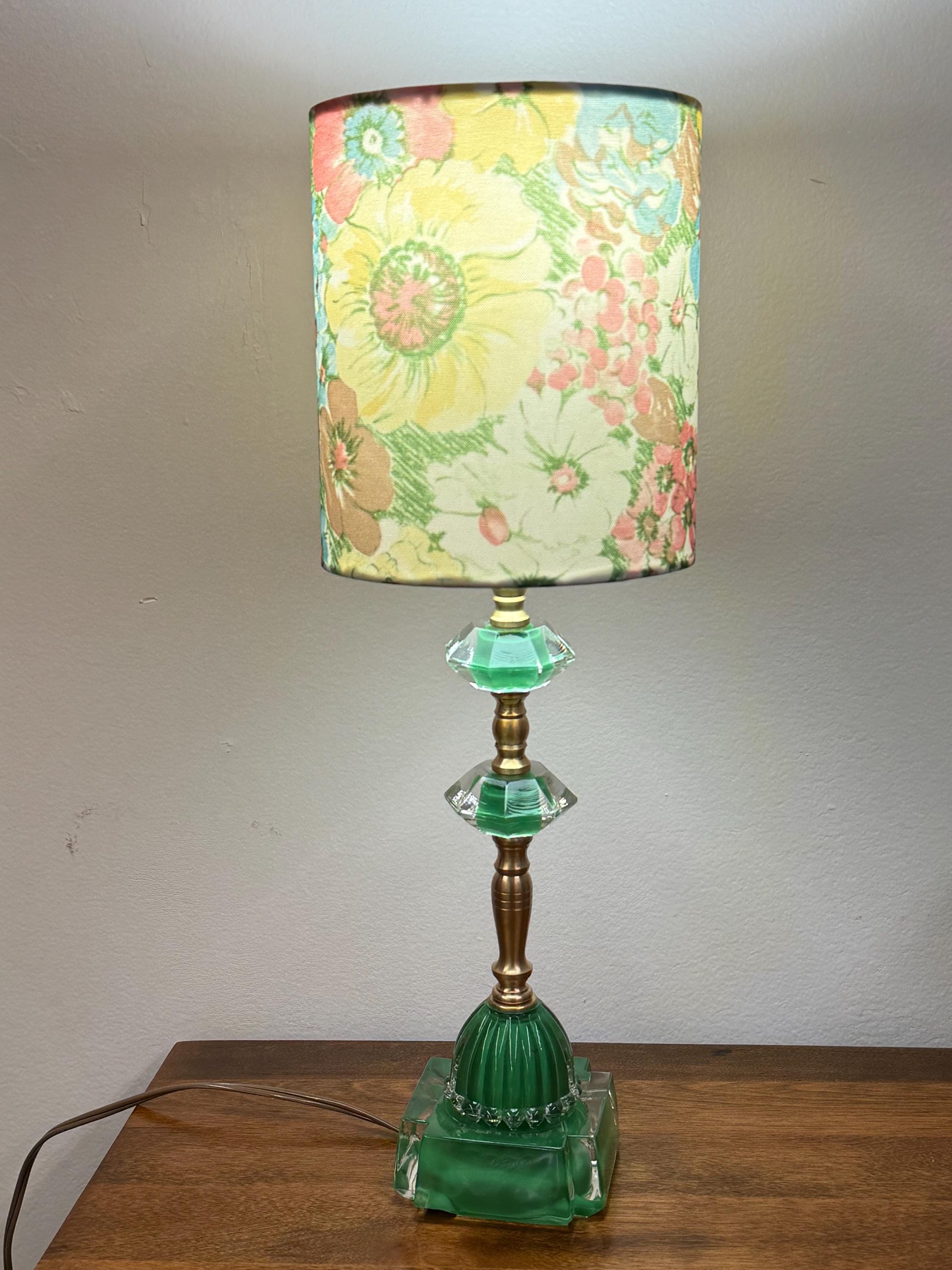 Vintage Floral Print Drum Lampshade - Available in Multiple Sizes