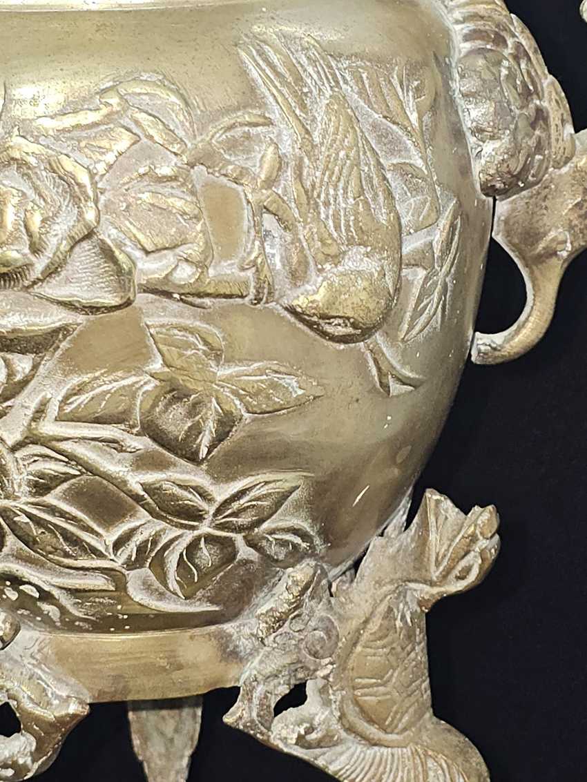 Brass Incense Burner Vintage Asian Decorative