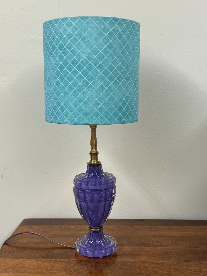 7 Inch Turquoise Drum Shade