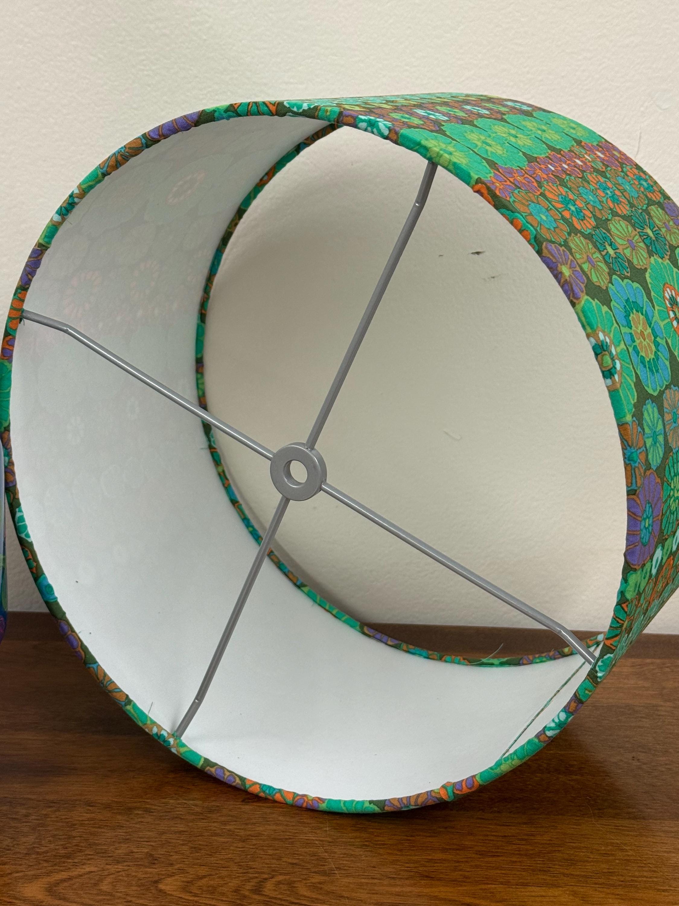 12 Inch Drum Shade Covered with Kaffe Fassett Cotton