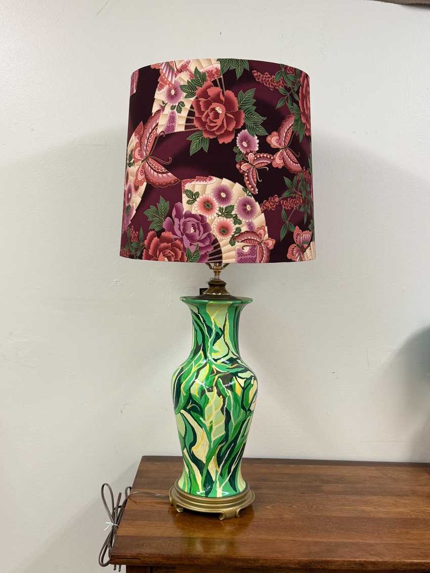 Hand Painted Bohemium Ginger Jar