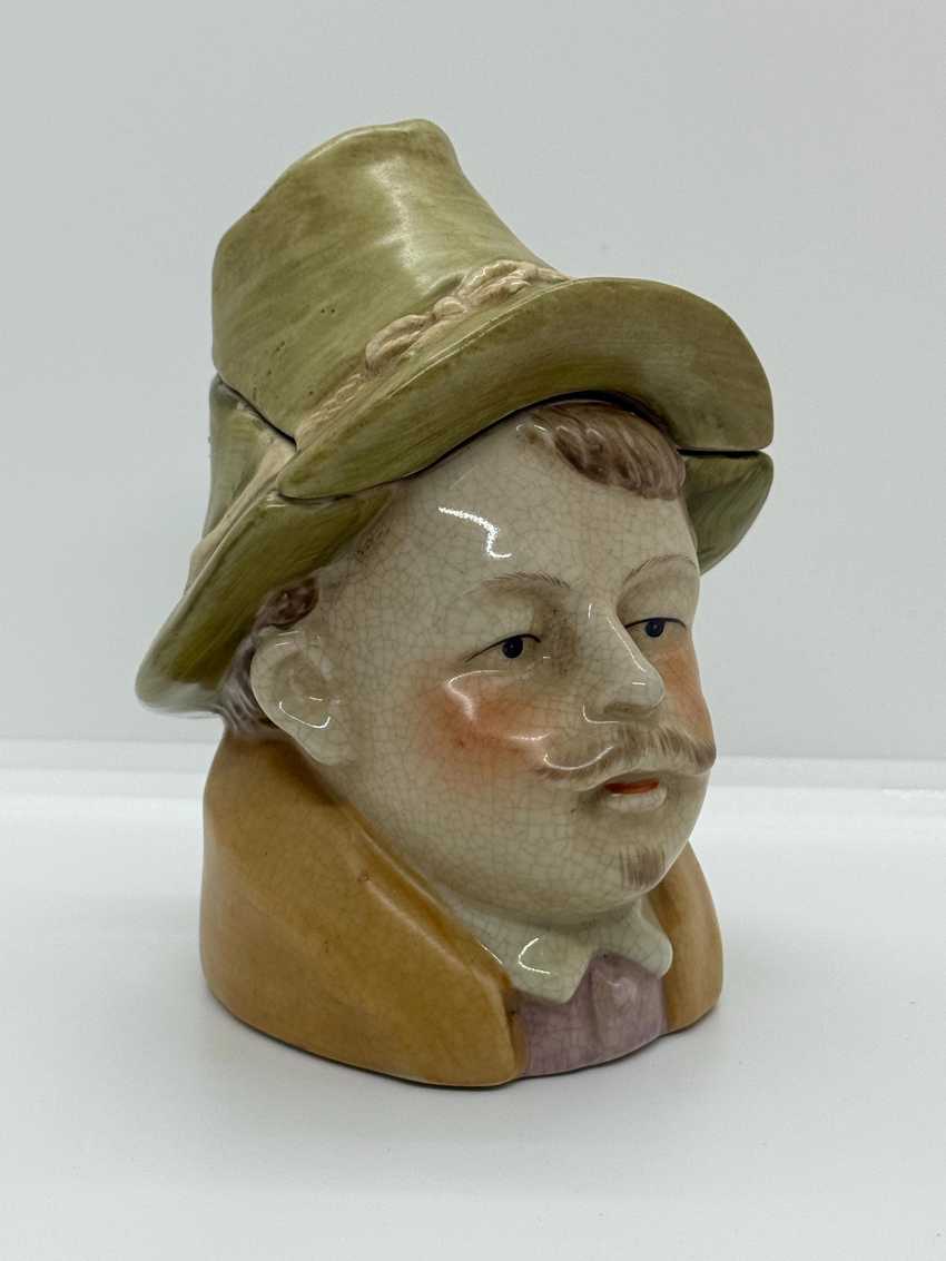 Vintage Majolica Tobacco Jar