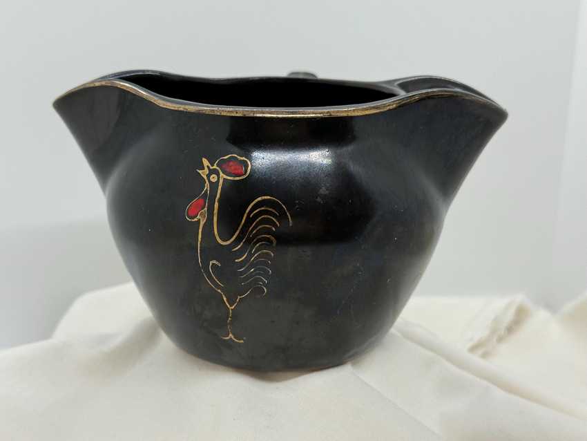 Vintage Japanese Redware Gravy Boat