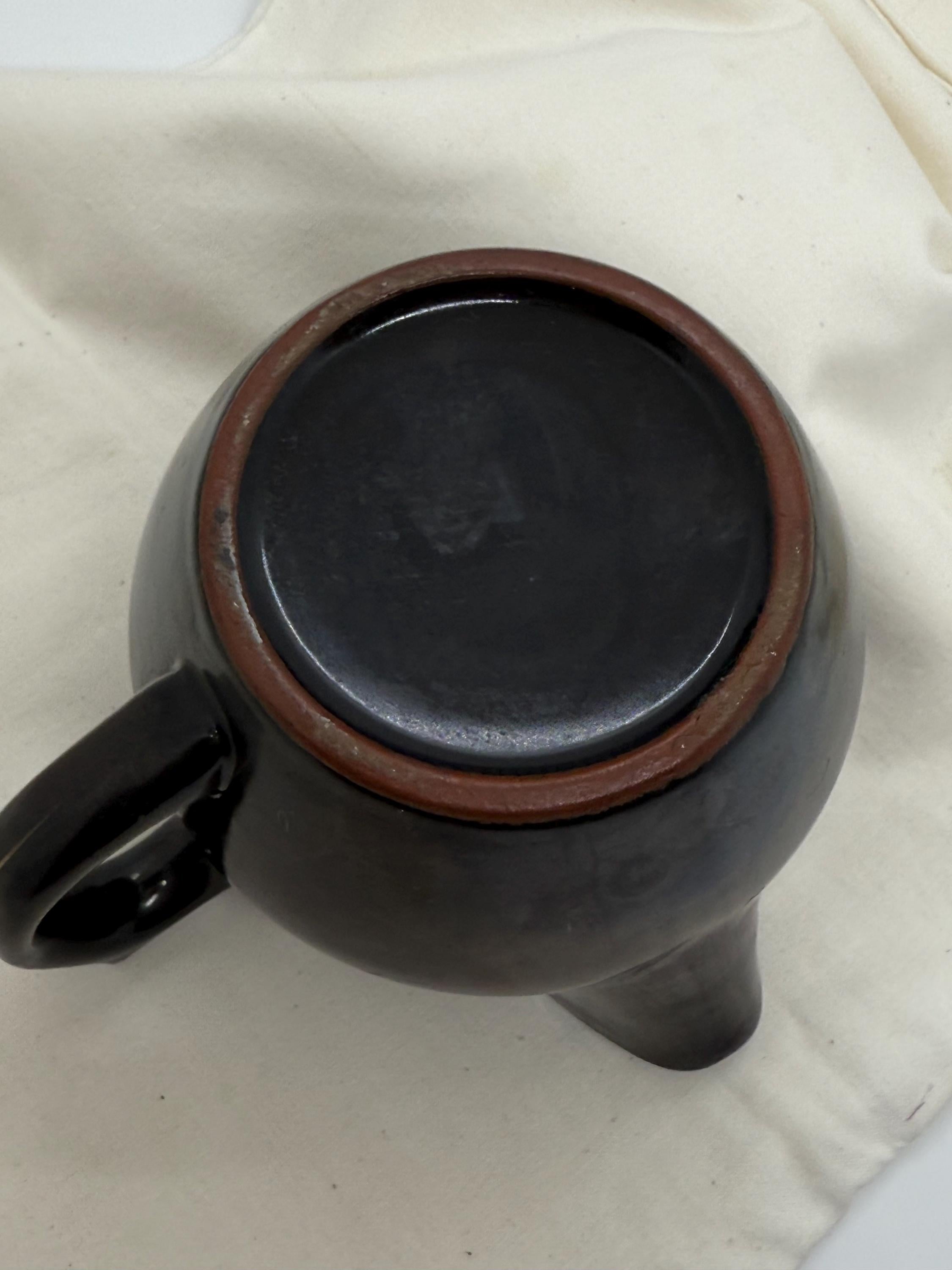 Vintage Japanese Redware Gravy Boat