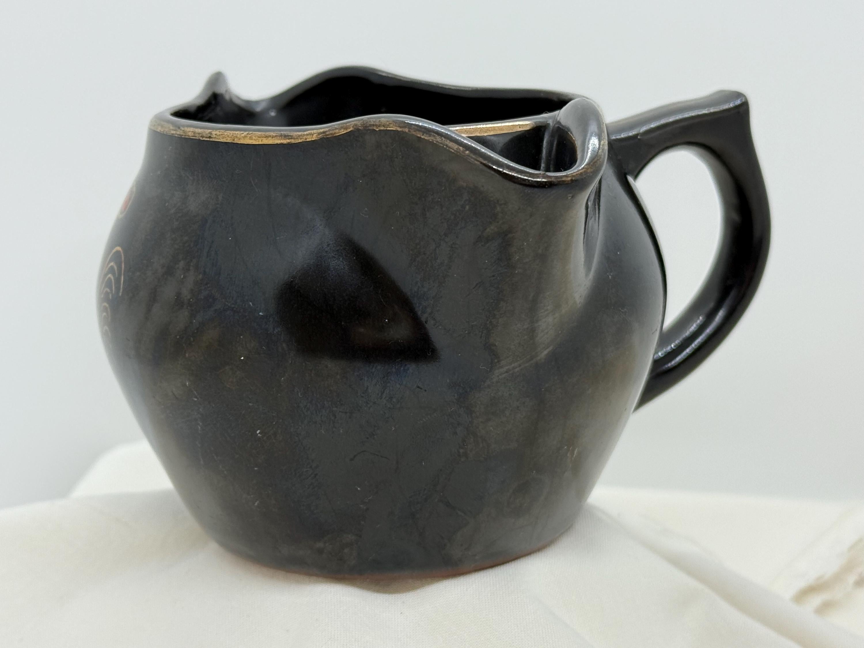 Vintage Japanese Redware Gravy Boat