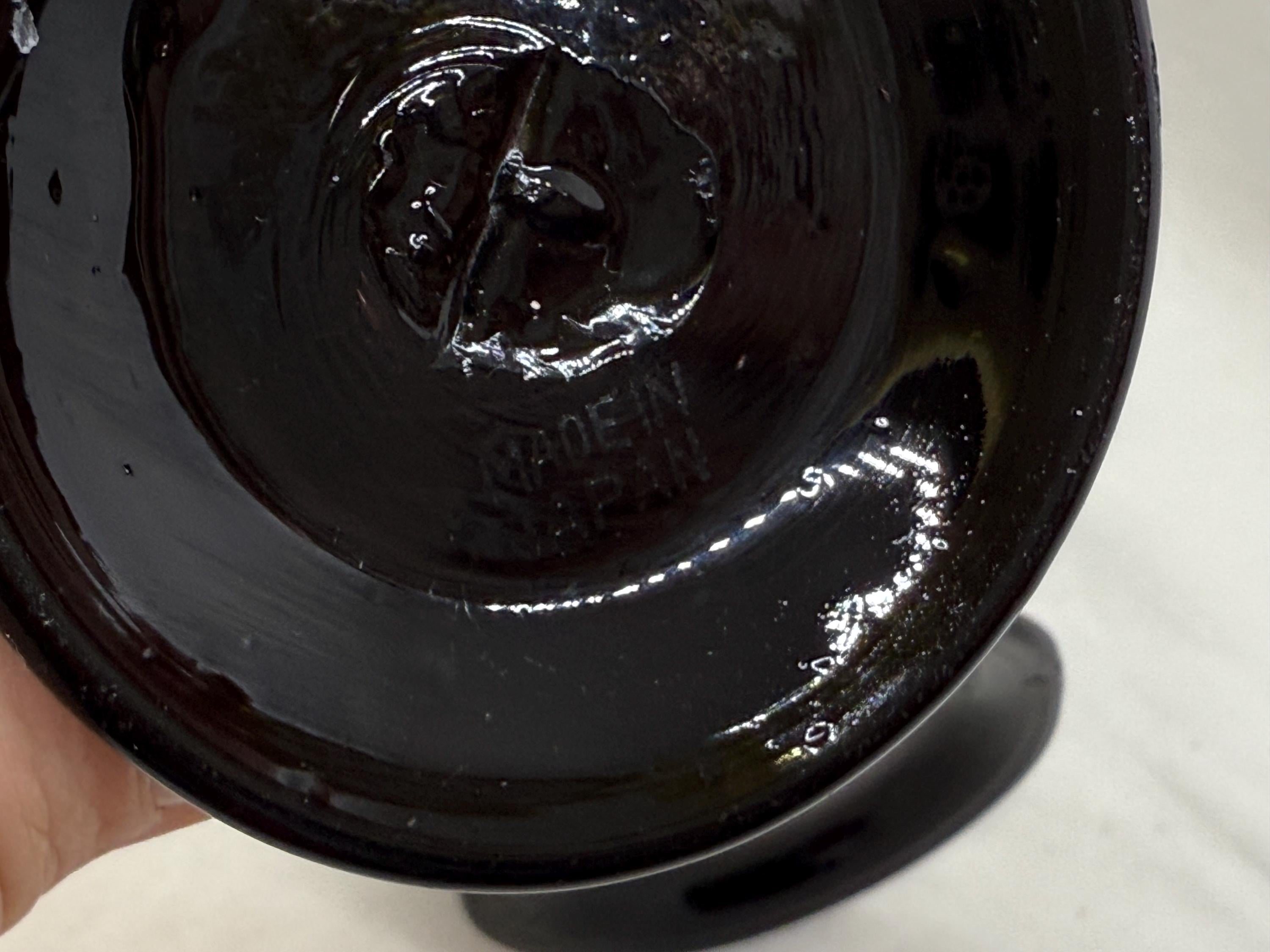 Pair of Art Glass Vases, Made in Japan