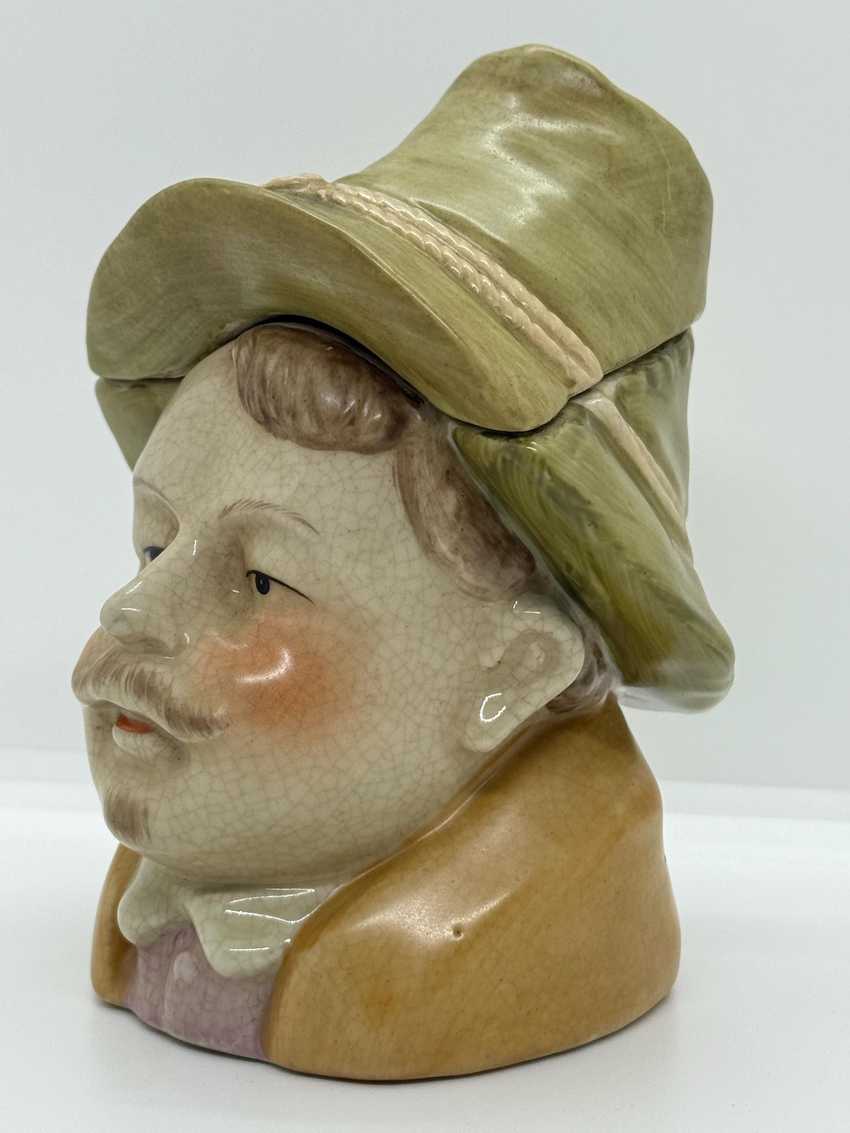 Vintage Majolica Tobacco Jar