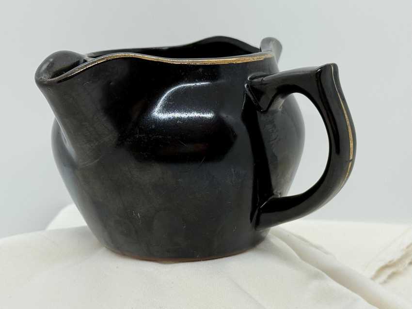 Vintage Japanese Redware Gravy Boat