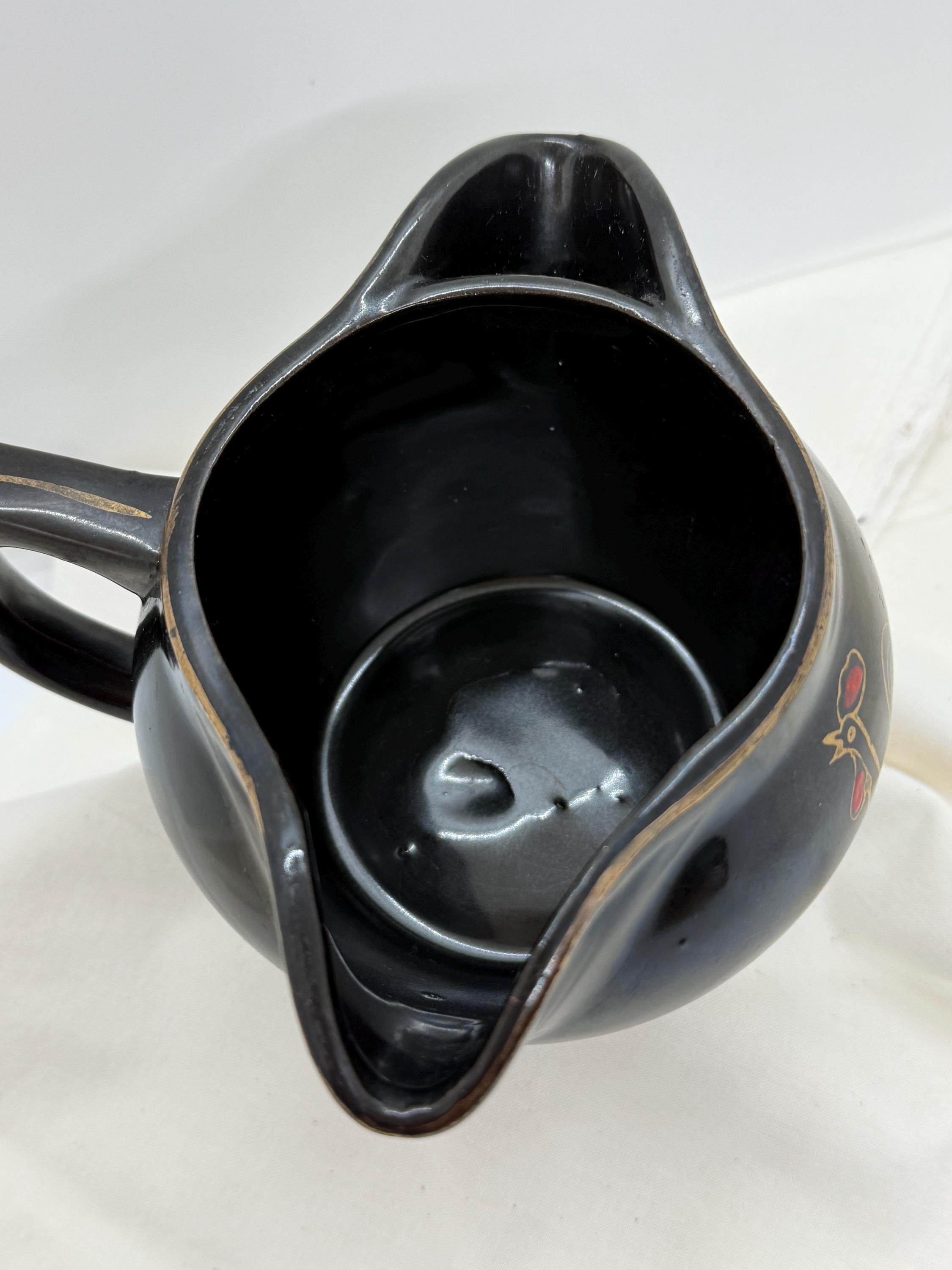 Vintage Japanese Redware Gravy Boat