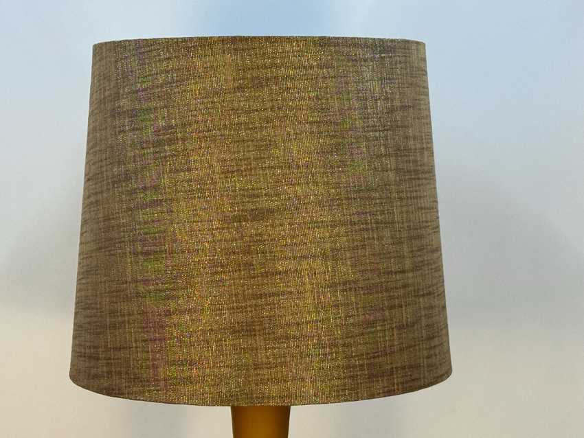 Large 14” Inch Empire Lampshade, Covered in Bronze Metallic