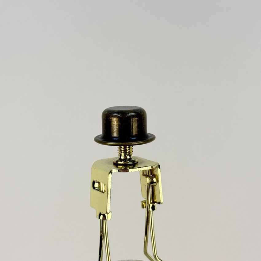 Crystal and Brass Upcycled Lamp