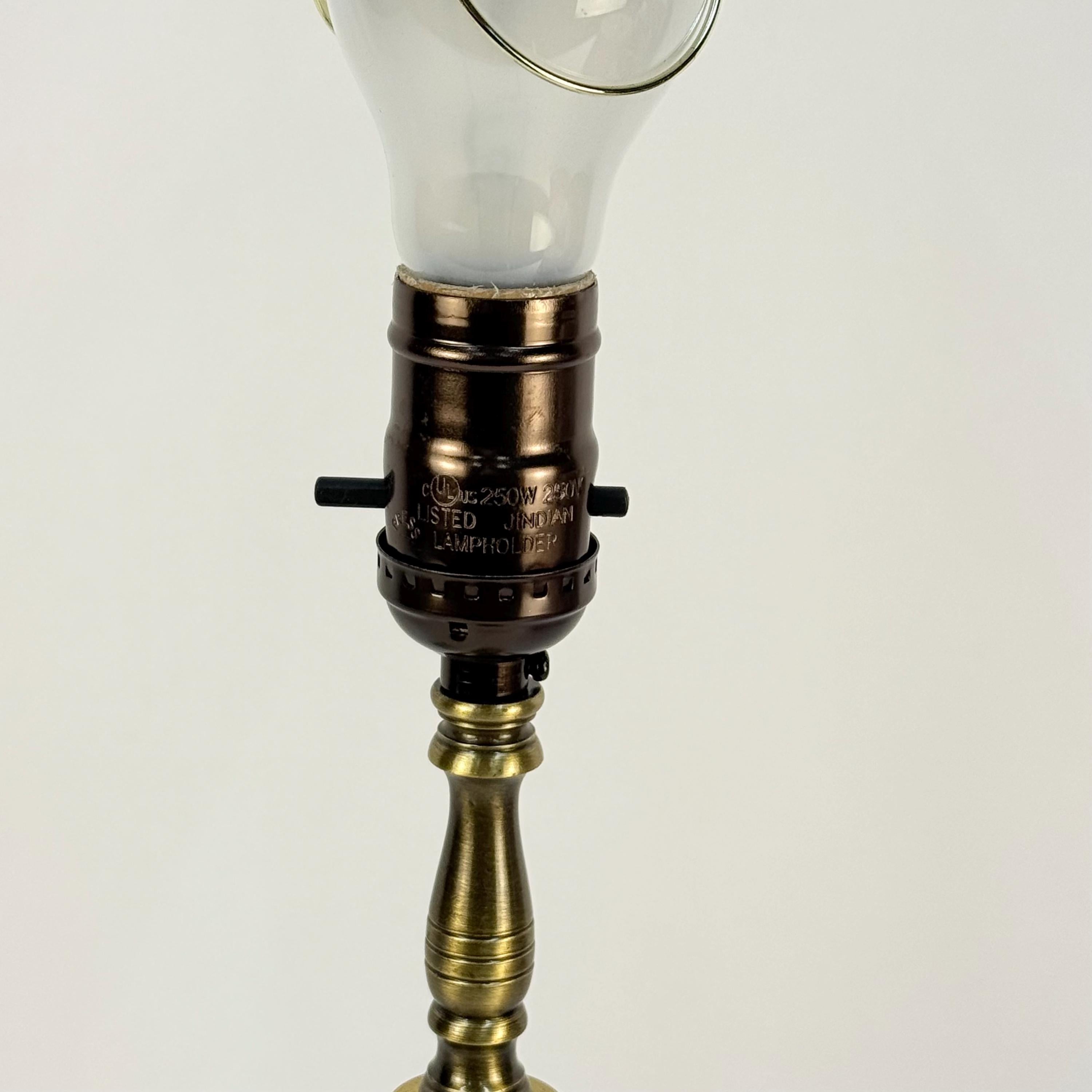 Crystal and Brass Upcycled Lamp