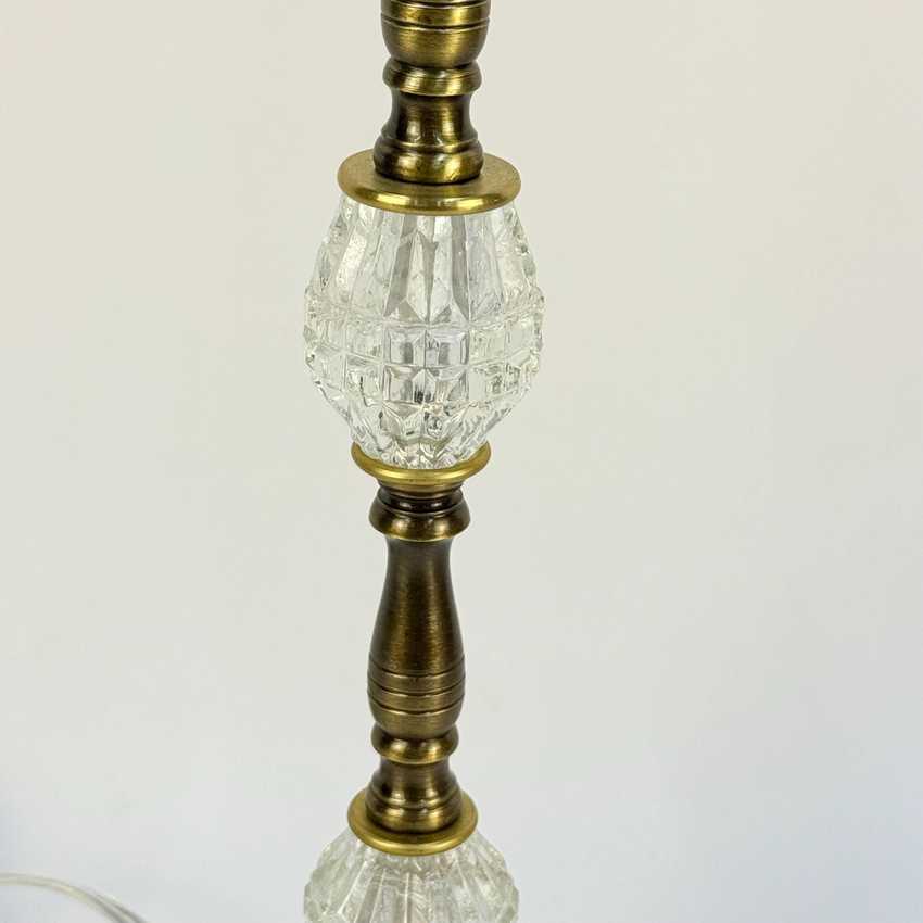 Crystal and Brass Upcycled Lamp
