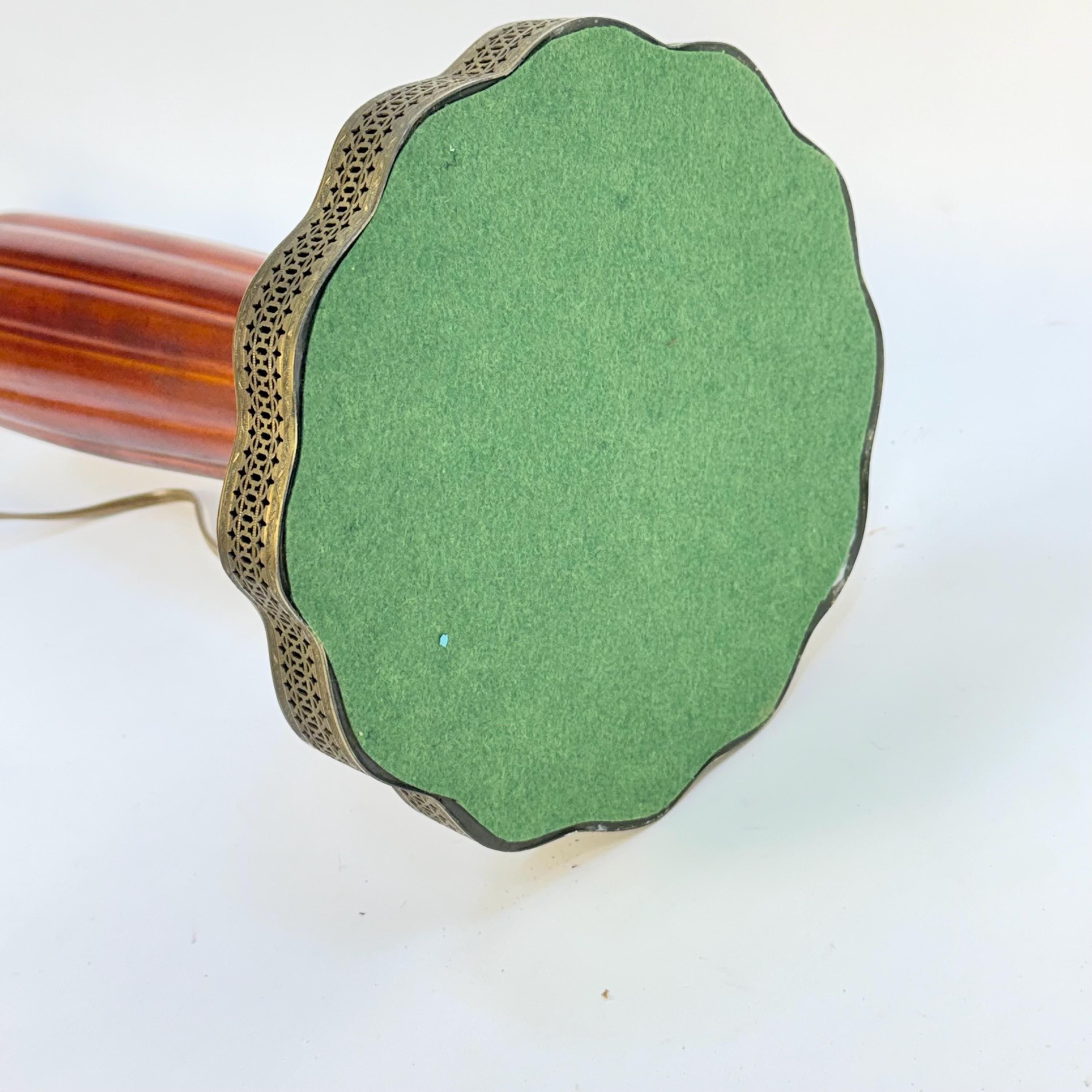 French Ceramic Art Nouveau Lamp