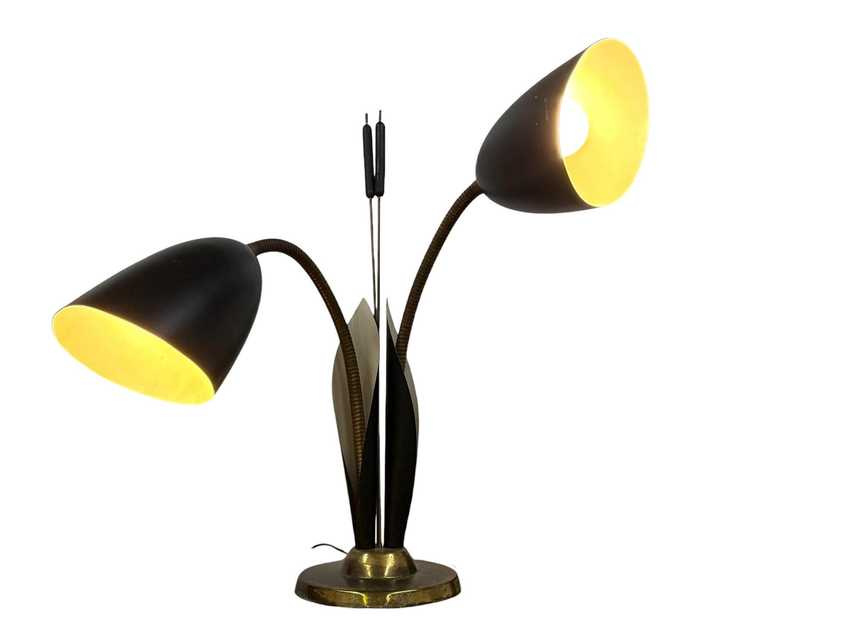 Mid Century Cattail Adjustable Lamp