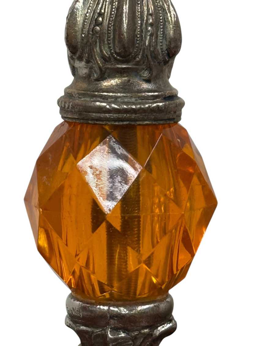 Tiny Orange Candlestick Lamp