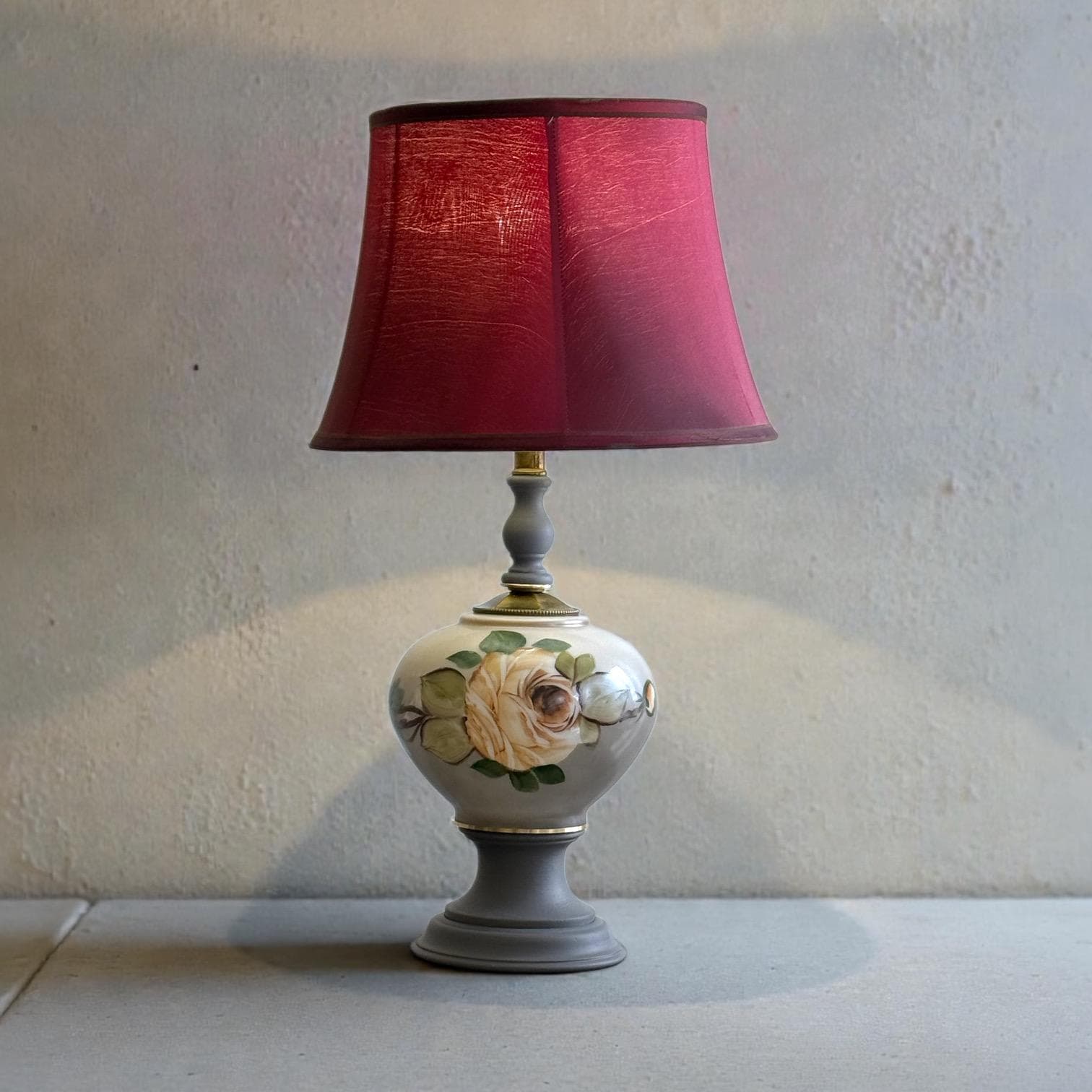 Re Imagined Hand Painted Working Gone The Wind Lamp, Restored Historical Vintage Lamp, Victorian Southern Antique Lamp