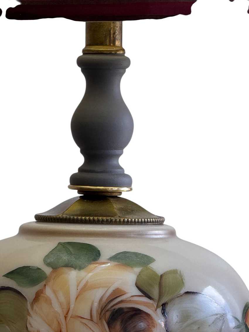 Re Imagined Hand Painted Working Gone The Wind Lamp, Restored Historical Vintage Lamp, Victorian Southern Antique Lamp