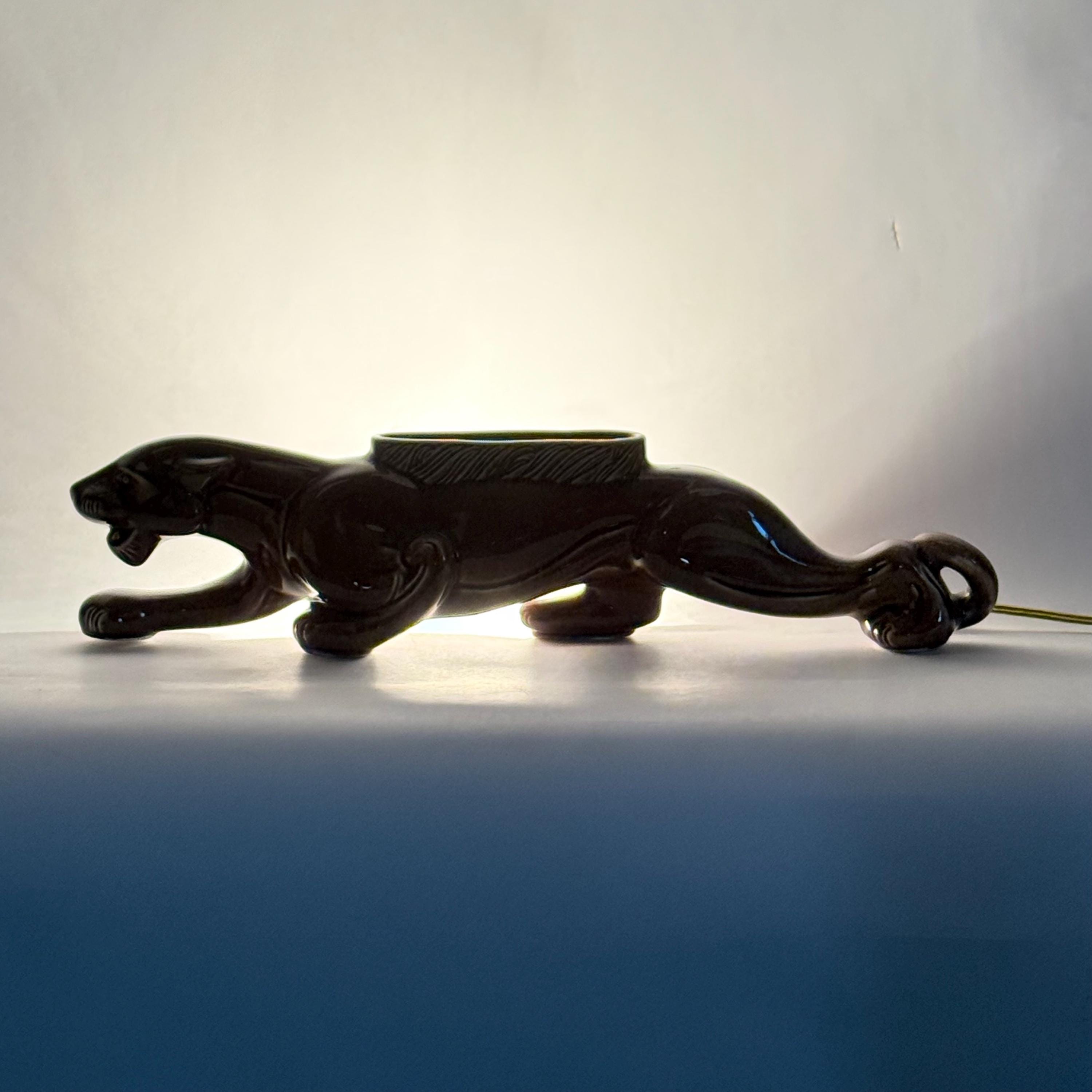 Royal China Novelty Co Panther TV Lamp