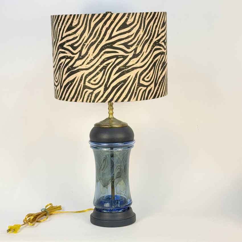 Zebra Drum Lampshade Available in 6", 8", 10", 12", 14" and 16" Sizes