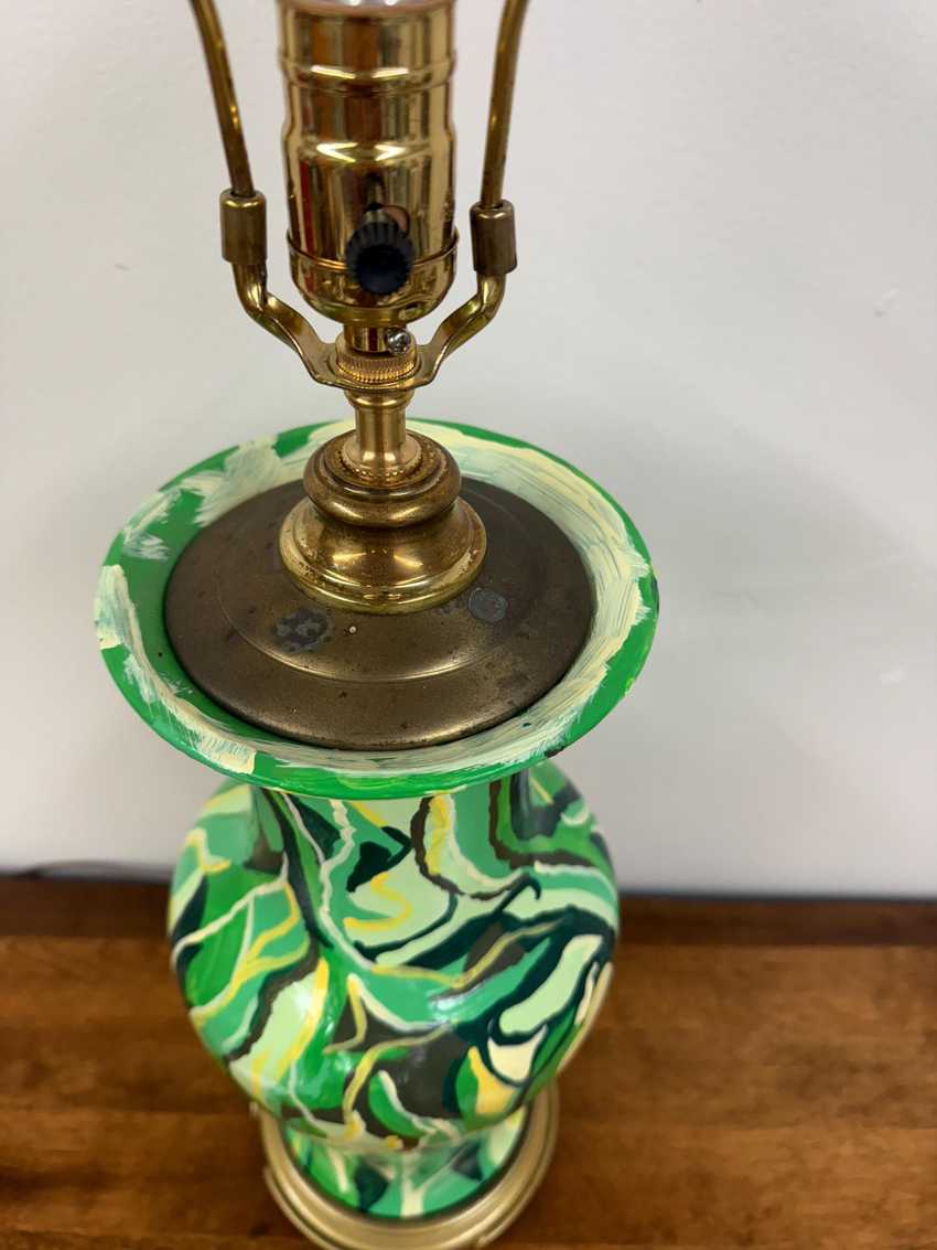 Hand Painted Bohemium Ginger Jar