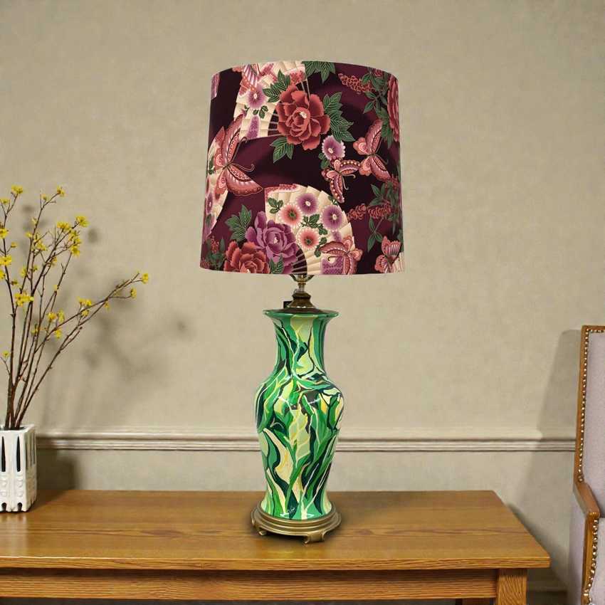 Hand Painted Bohemium Ginger Jar
