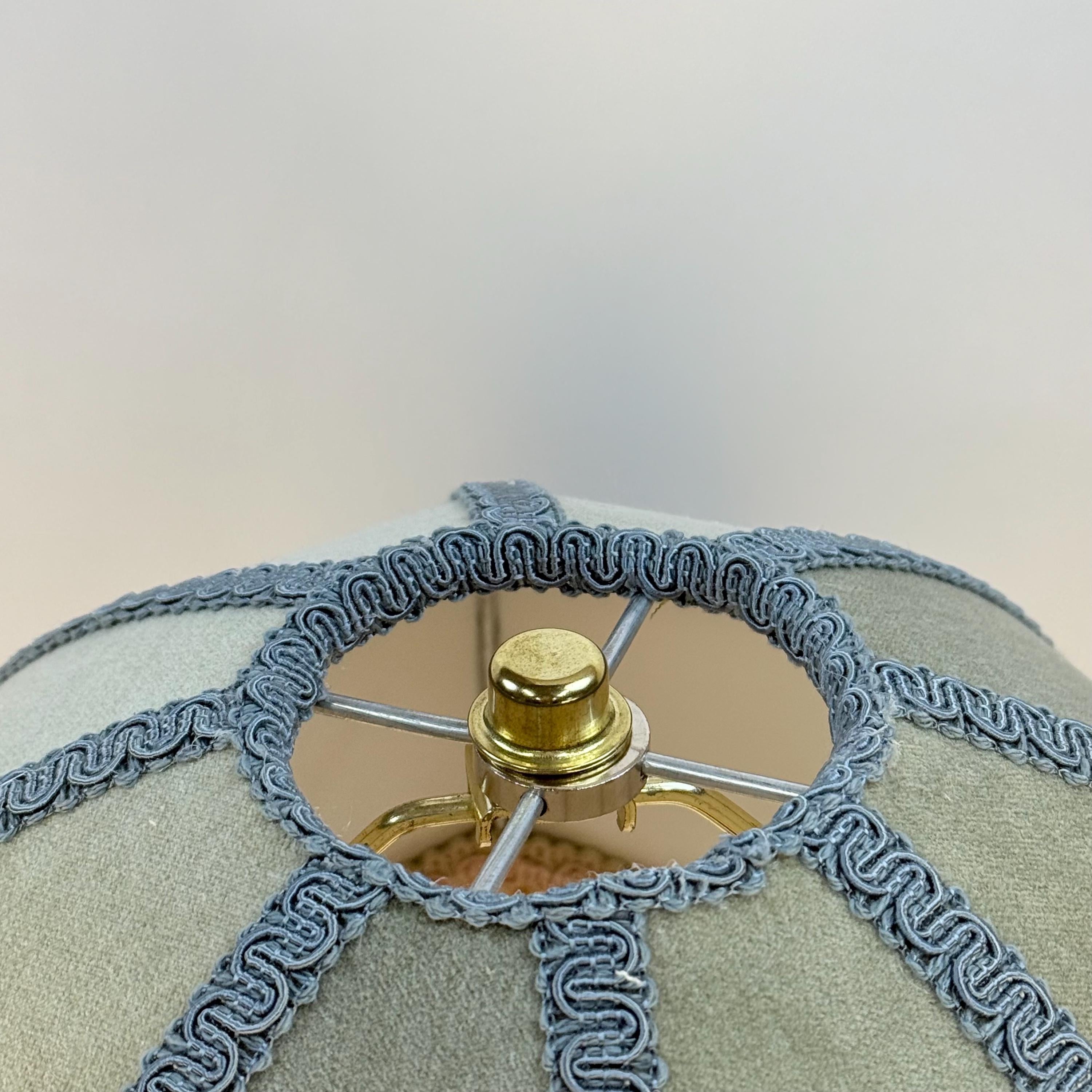 Sage Green Scallopped Lampshade
