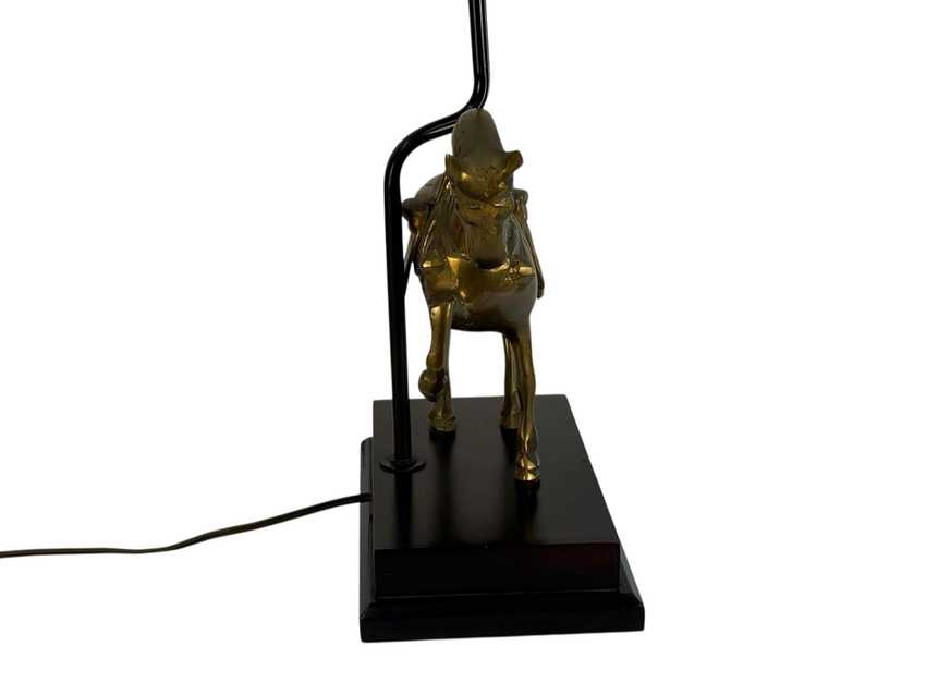 Vintage Brass Warhorse Lamp