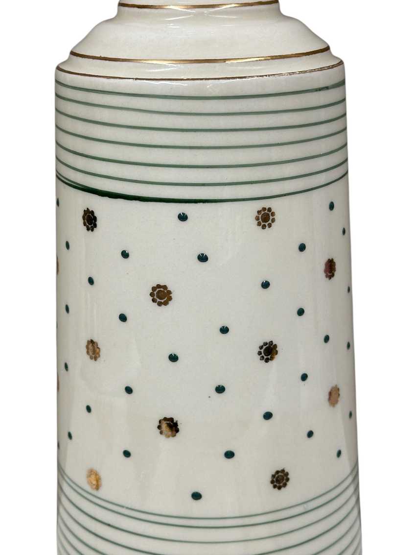 MCM Green Dots and Stripes Vintage Lamp