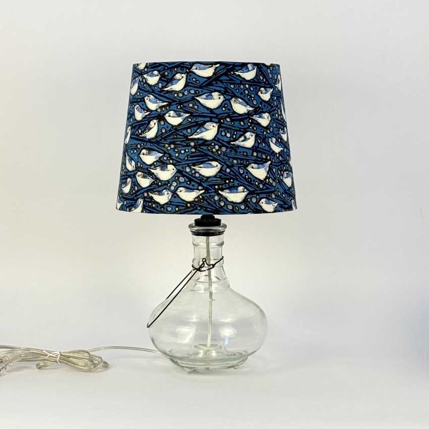 Willard - Vintage Glass Fly Trap Lamp, Custom Built Table Lamp, Bug Trap Lamp