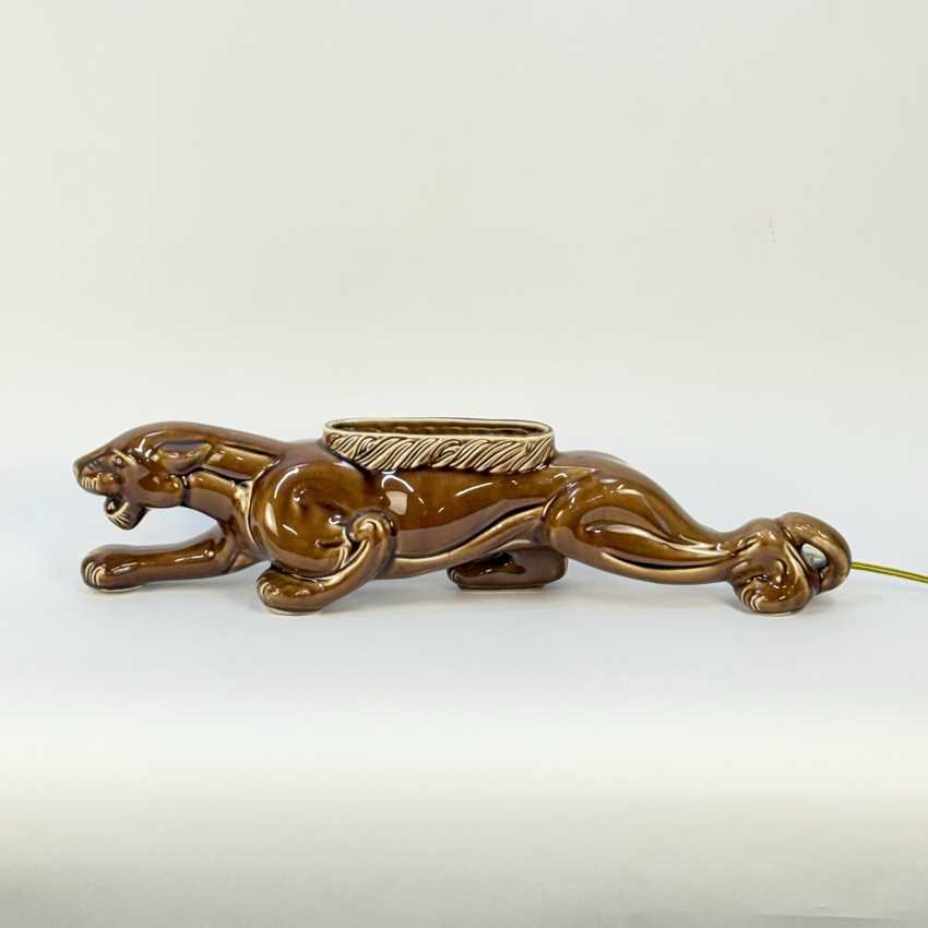 Royal China Novelty Co Panther TV Lamp