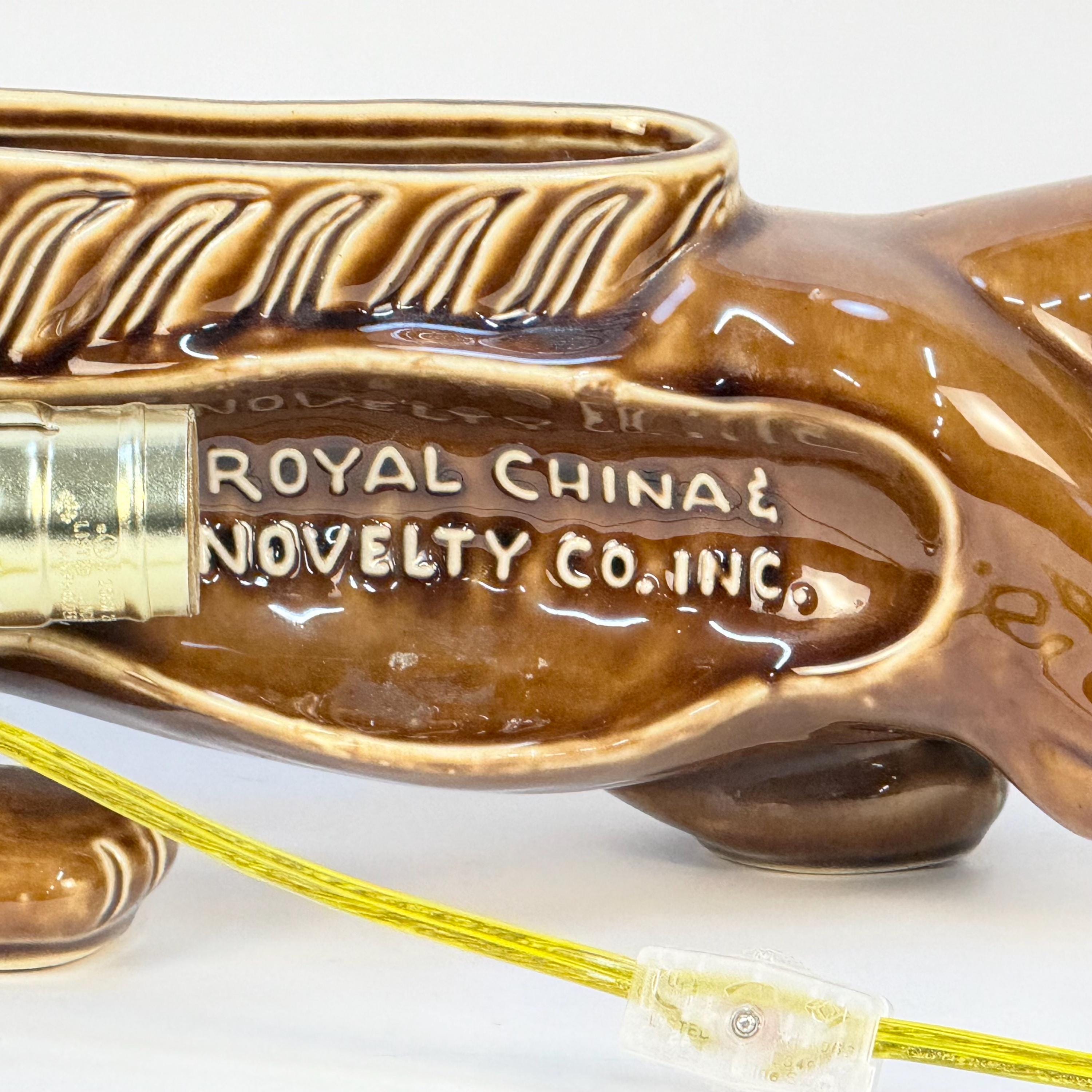 Royal China Novelty Co Panther TV Lamp