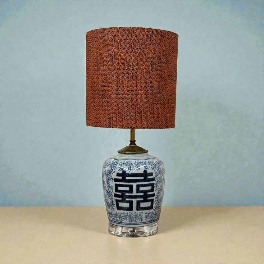 Vintage Double Happiness Ginger Jar Lamp | Chinoiserie Table Lamp | Collectible Asian Ginger Jar