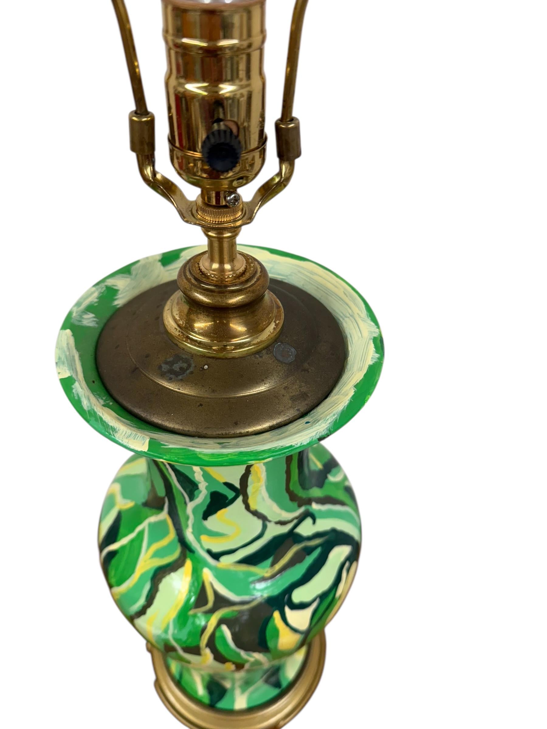 Hand Painted Bohemium Ginger Jar