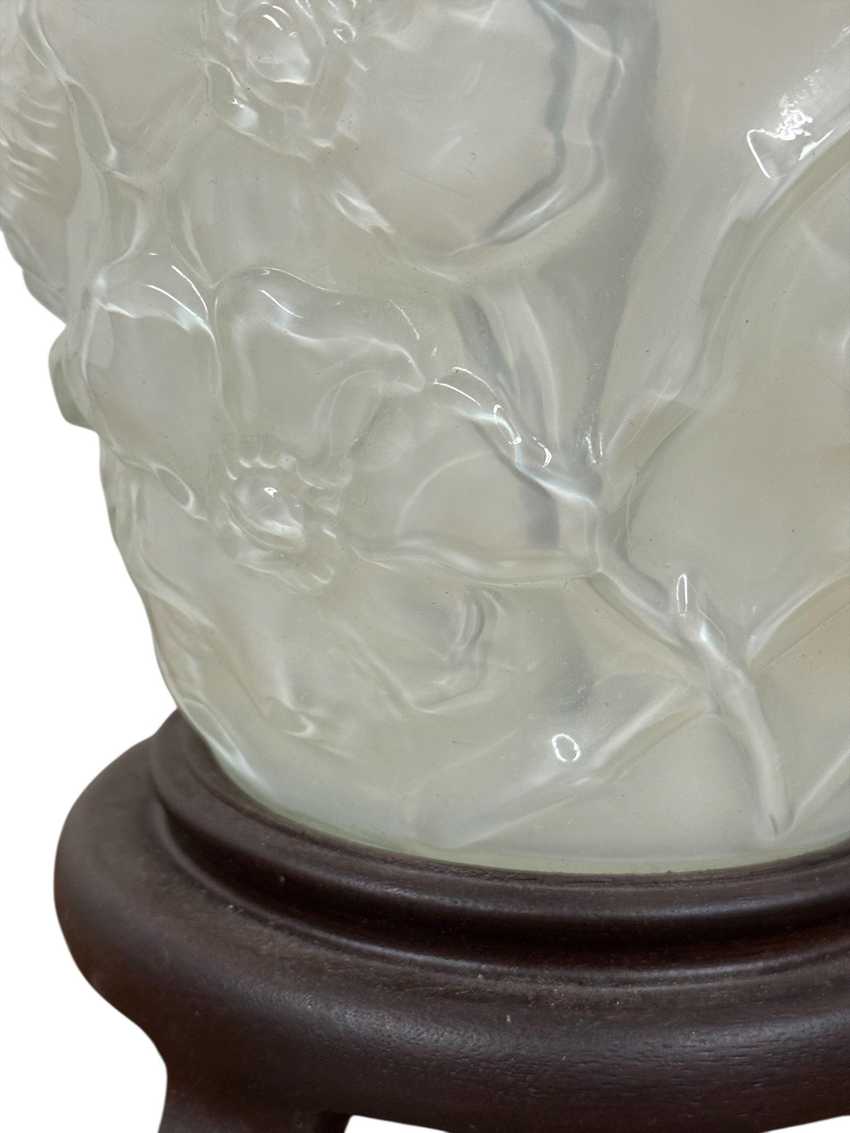Phoenix Sculptural Glass Vase Lamp, Decorative Illuminated Home Decor, Art Deco Unique Vase Lamp