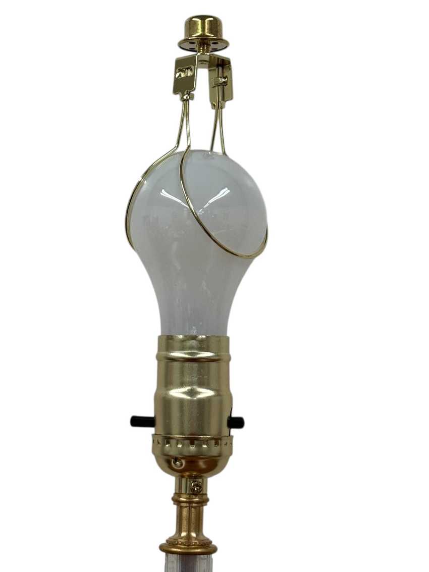 Handmade Custom Built Lamp, Vintage Modern Glass Table Lamp, Artisan Bespoke Custom Lamp