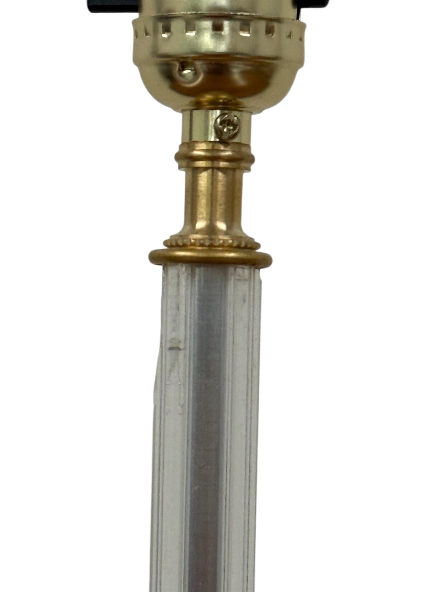 Handmade Custom Built Lamp, Vintage Modern Glass Table Lamp, Artisan Bespoke Custom Lamp