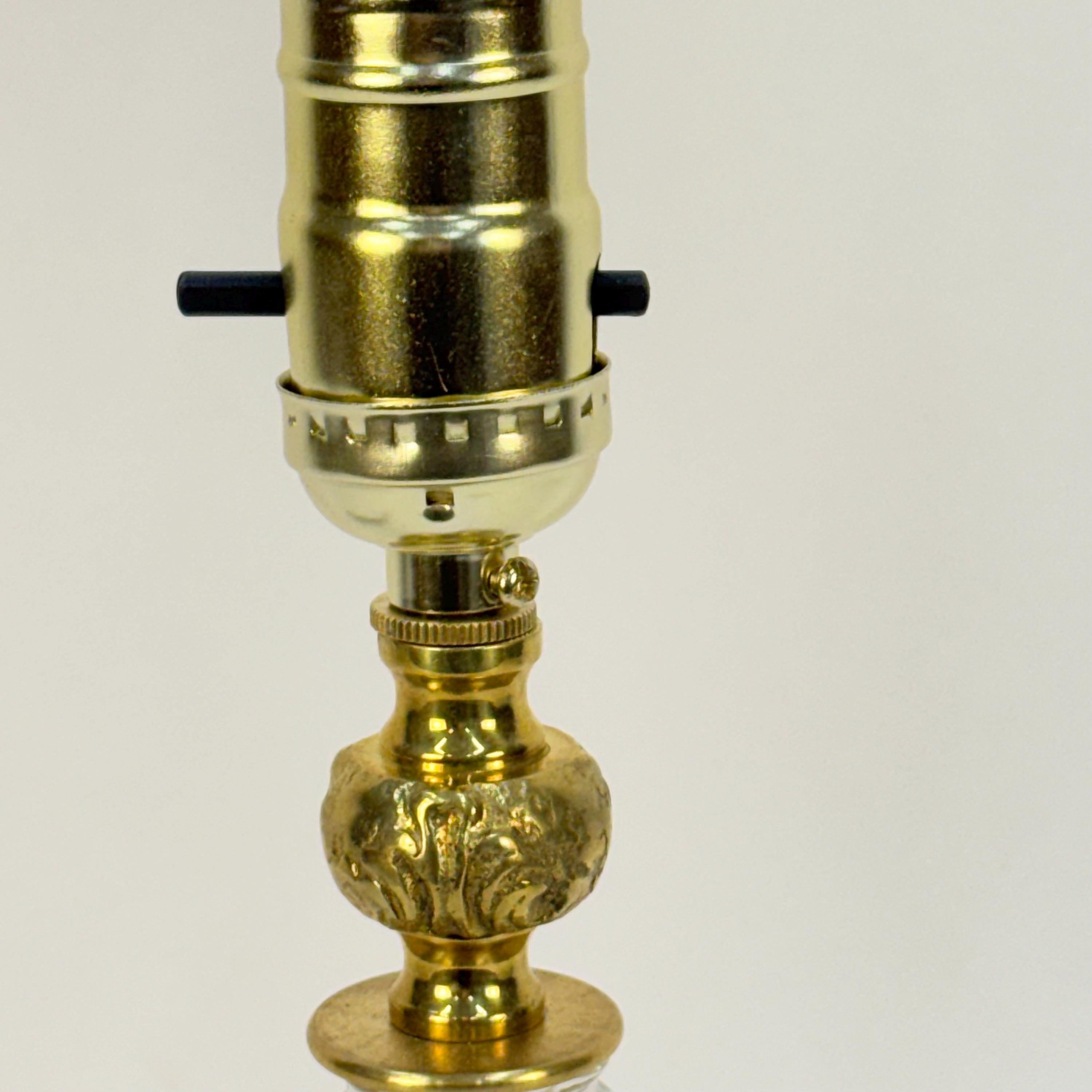 Ursula - Brassy and Glassy - Handmade Table Lamp, Modern Unique Desk Lamp