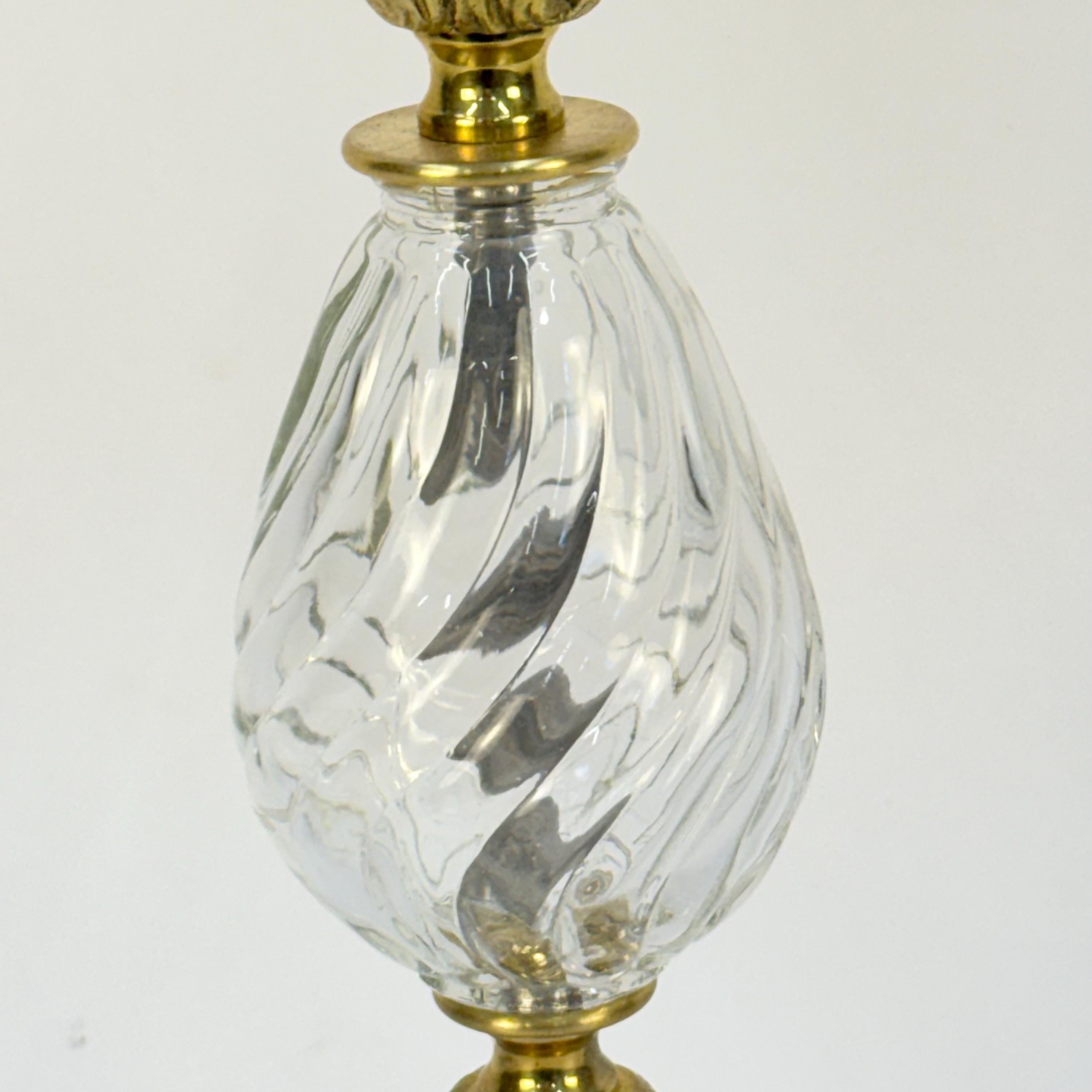 Ursula - Brassy and Glassy - Handmade Table Lamp, Modern Unique Desk Lamp