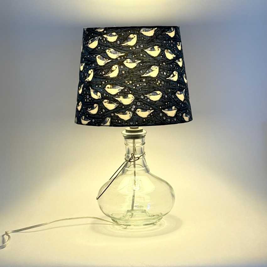 Willard - Vintage Glass Fly Trap Lamp, Custom Built Table Lamp, Bug Trap Lamp