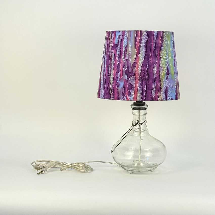 Willard - Vintage Glass Fly Trap Lamp, Custom Built Table Lamp, Bug Trap Lamp