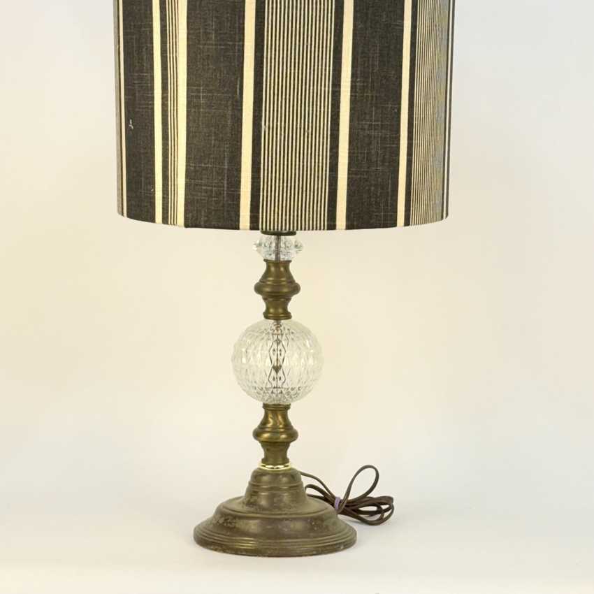 Black and Beige Striped 14 inch Drum Shade